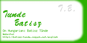 tunde batisz business card